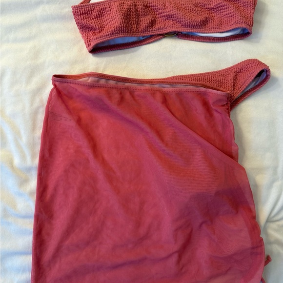 Pink Textured Bikini Set - Picture 7 of 9